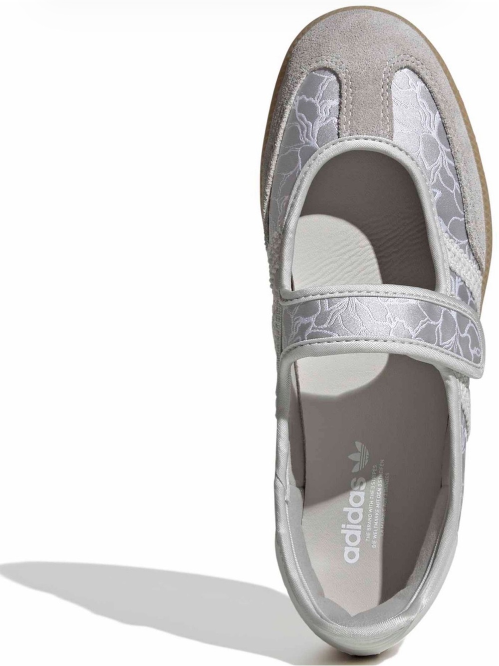 🩶 ADIDAS SAMBA JANE SILVER SATIN FLORAL 🩶 - Picture 3 of 4